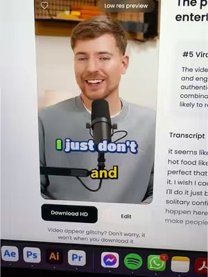 The cover image shows a man holding a microphone, with text overlaid on his shirt. He is smiling and appears to be in a studio setting, with a computer screen visible with the text, likely showing the video's interface. The layout is a mix of a person and screenshots with text.