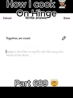 The cover image shows a screenshot of a Hinge dating app profile. The interface displays a chat interface and text entry.