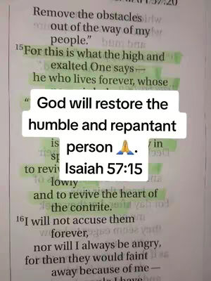The cover image shows an open Bible page with highlighted text and a text overlay. The page has text in black, and some parts are highlighted in green. The overlay text is in a white rectangle. The overall composition is simple, with the focus on the text and message.