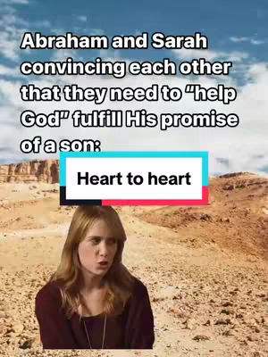 The cover image features a woman with light brown hair and a serious expression, presented against a backdrop of a desert landscape under a bright blue sky. White text overlays at the of the image detailing the context of the joke, just below it is a blue rectangular object containing white text that states "Heart to heart"