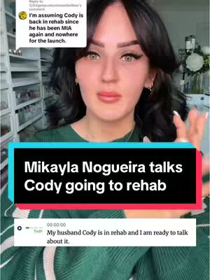 The cover image features a woman with dark hair and makeup, set against a blurred background. The visual focus is on her face, with text overlays in the foreground. She appears to be speaking with a concerned expression.