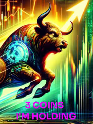 The image is a digital illustration featuring a bull with a robotic design. The bull is striding forward with an upward-pointing yellow arrow in the background, suggesting growth or a bull market. The overall color scheme includes shades of green, blue, and yellow, lending a futuristic or tech-oriented feel. Text overlays are present at the bottom.