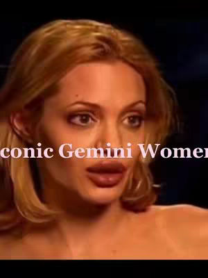 The cover image features a close-up of a woman's face with blonde hair. The text overlay reads 'Iconic Gemini Women'.