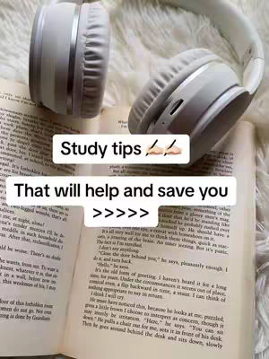 The cover image displays a spread of an open book with text, a pair of white headphones sits on the pages. Atop the book and headphones are overlaid sections of text.