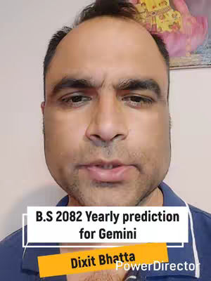 A medium shot features a man with a neutral expression, looking directly at the camera. The man has a shaved head and dark eyebrows, with the upper portion of his face visible. In the background, a portion of a colorful artwork adds a splash of color. The man wears a dark blue button-up shirt. Overlaid on the image are text boxes containing the video title and the creator's name.