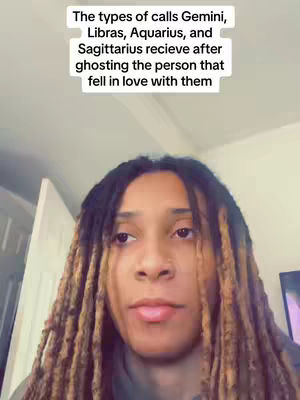 A person with brown hair and golden dreadlocks is positioned in front of a light-colored wall and door. Text overlays a light gray box revealing information about the video.