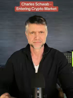 A man wearing a black jacket is centered in front of a dark background, with text overlay at the top.