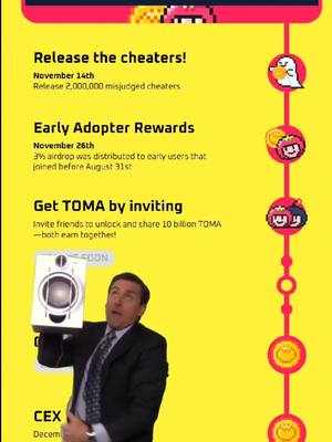 The cover image features a yellow background with a timeline-style graphic on the right side with character icons, and text on the left. In the image's bottom left, a man holding a speaker with a surprised expression is set against a background that is a timeline. He is wearing a suit and tie, his eyes are wide-open.