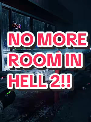 The image features a night scene, likely outdoors, with an urban setting.  A stylized title in bold, vibrant red text with a white outline, dominates the foreground. Below the title, a dark shape suggesting a hand holding a weapon is seen in the lower left. The background showcases a building's facade with large windows, and what appears to be an 'OPEN' sign, adding to the implied commercial or urban context. The color scheme predominantly uses dark tones with accents of bright red and white for emphasis.