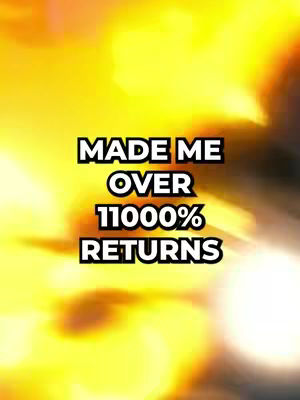 The cover image displays a gradient background that transitions from yellow to orange, evoking a sense of warmth and energy. In the center, white text overlays, indicating a financial success statement related to returns, a black outline frames the text.