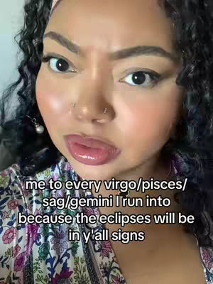 A close-up shot of a woman with dark curly hair and makeup, looking at the camera with a serious expression. Text overlay is added promoting the video topic.