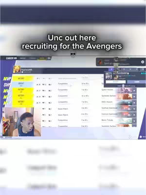 The cover image shows a split-screen presentation. On the left side is a live video feed featuring a young Black man reacting with surprise while looking at his computer screen. On the right, a screen capture of a website or application related to a game displaying various stats. On top, an overlay text in a bold white font stands out.