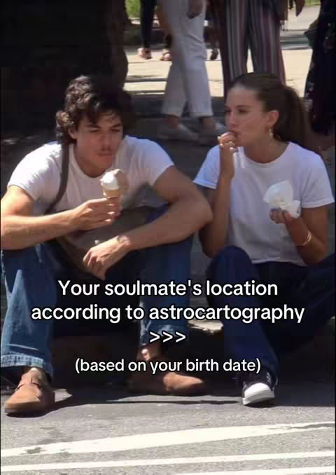 The cover image shows a man and a woman, seated on a sidewalk, seemingly outdoors. They are both wearing white t-shirts and jeans. The man is holding an ice cream cone. The woman is eating something. The title text is overlaid on the image.