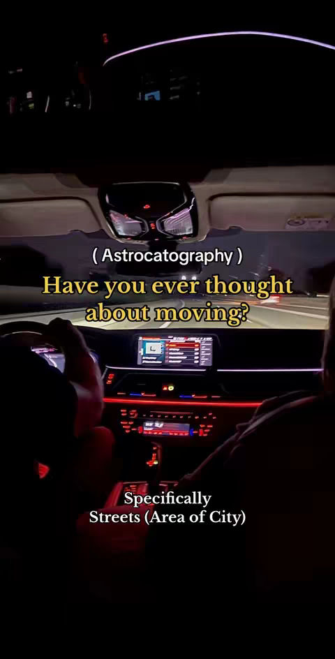The cover image shows a view from inside a car at night. The primary focus is on the dashboard and the road ahead, with the windshield and the car's interior lights visible. The composition is dark, with highlights from the car's displays and the streetlights outside.