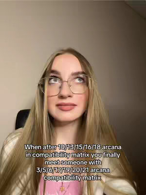 A young woman with long, blonde hair and glasses looks upward with a thoughtful expression, the background is a plain beige wall. Overlay text at the bottom of the image indicates the video's subject matter.