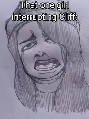 The cover image is a black and white sketch of a woman's face, her mouth open in a scream or cry. The drawing style is fairly detailed, with visible shading to define the facial features, including eyes, nose, and lips. The woman appears to be wearing a hat. There is text overlaid on the image.