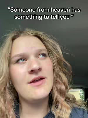 The cover image features a close-up of a woman with blonde hair, gazing upwards with a thoughtful expression. Overlayed text appears at the top, framed by a dark background, implying a casual setting.