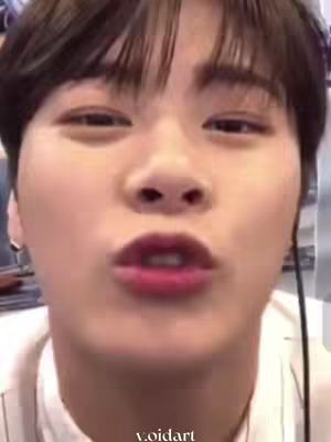 The cover image shows a close-up of a person's face, with brown hair neatly styled with bangs. The individual, with a fair complexion, purses their lips as if about to blow a kiss or make a duck face. The background is blurred, focusing attention on the face. At the bottom of the image, in a simple, white font, the username 'v.oidart' is displayed.