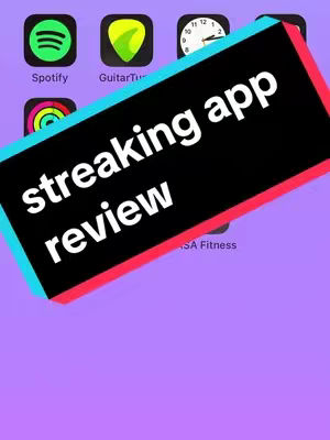 A screenshot of an iPhone home screen with app icons visible and a black, diagonal banner overlayed featuring white text. The background is a solid purple color.