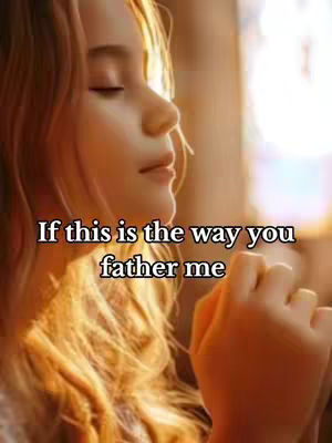 The cover image features a young woman with closed eyes, bathed in warm, golden light. Her hands are clasped together, with her head slightly tilted up, suggesting a moment of prayer or contemplation. The background is softly blurred, with hints of light and color, adding to the serene and spiritual atmosphere. Text is overlaid in white, simple font.