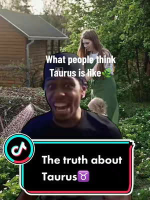 A split image featuring a person with their face filling the screen, displaying an expression of excitement and a background showing a woman standing in a garden setting. Text overlays are added to the images with the logo from the social app.