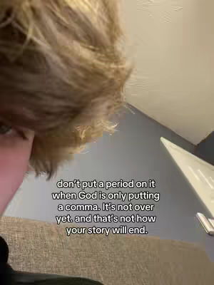 The cover image shows a person's head and shoulder partially visible from a low-angle perspective. The focus is on the person's hair, which appears to be blonde. The background is a neutral color with a slight texture. superimposed text is visible.