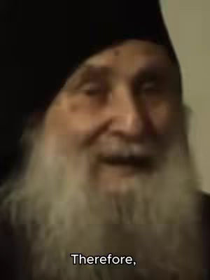 The cover image is a close-up shot of an elderly man with a long white beard, wearing a black hat. The man is looking slightly upward and to the right, with a slight smile. At the image's bottom, the word 'Therefore' is displayed in a white font.
