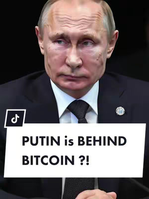 The cover image features a close-up of Vladimir Putin's face against a dark background. A white banner at the bottom contains the text overlay, and the TikTok logo is visible in the upper-left corner. The overall composition is a clean, straightforward layout.