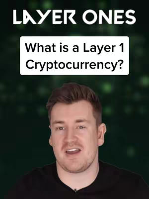 A man in a black top is in front of a blurry green background that looks to be a solid color. Layered in front of him is a white rectangular box where text has been added. On the top of the image, the words "LAYER ONES" are displayed.