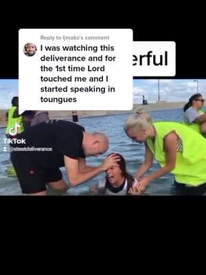 The cover image shows a baptism scene, with people in water. A person being baptized is in the center, with two people helping. A comment section is visible in the top left with text on it.