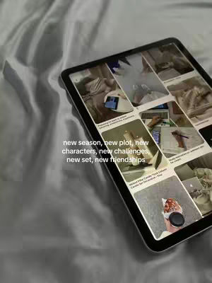 The cover image shows a tablet displaying multiple images, possibly a mood board or collection of photos, against a blurred, greyish-white background that appears to be a bedsheet.
