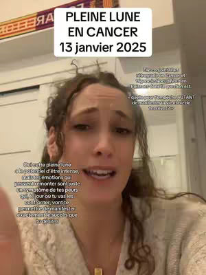 The cover image features a woman in a close-up shot, with text overlays at the top and on the side. The central figure, a fair-skinned woman with wavy brown hair, has a slightly concerned expression. The background is blurry, but appears to be a room. The image has a documentary or vlog style, and the text suggests a focus on astrology and personal growth.
