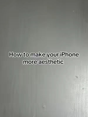 The cover image features a simple layout with a plain gray background. Centered on the image is black text that reads: "How to make your iPhone more aesthetic."