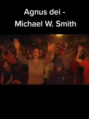The cover image features a blurry outdoor shot of people with their arms raised, suggesting a concert or worship event. The text overlay indicates a song title and artist.