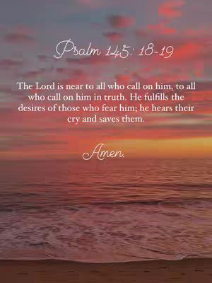 The image shows a serene sunset scene over the ocean. The sky transitions from pink and orange hues to a deeper blue. In the foreground, the ocean gently laps the shore. Overlaid on the image is a quote in elegant white script.