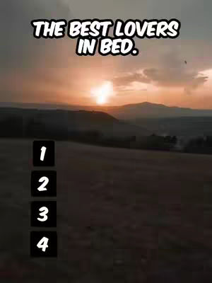 The cover image features a sunset over a landscape. In the foreground, there's a field with the numbers 1, 2, 3, and 4 listed vertically. The background shows rolling hills and a sky filled with warm orange and yellow hues.