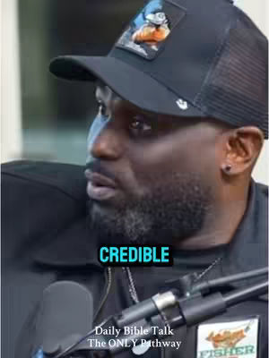 The cover image features a man with a black hat and a dark jacket, with text overlayed that says, "CREDIBLE". There is a microphone in the foreground, suggesting a recording studio or interview setting. The background is blurred, with a focus on the man's face.