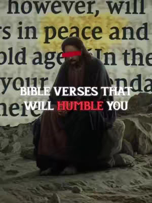 The image features a person, likely Jesus, kneeling on a rock formation. Text overlays highlight the video's theme.