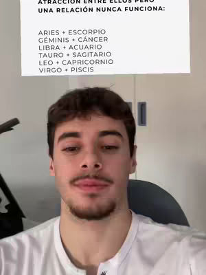 A selfie-style video featuring a young man in a white shirt. A sign with text about relationships is visible above his head.