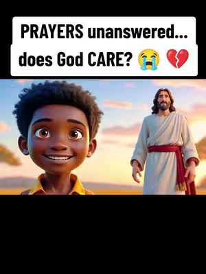 The cover image features an animated scene with a cheerful young Black boy at the left, smiling at the viewer with a golden colored shirt. To the right, an animated figure of Jesus. The background suggests a sunset or sunrise with warm colors.