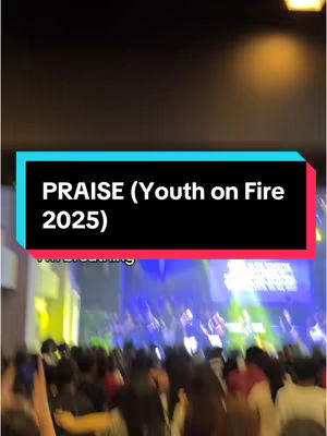 The cover image shows a live worship setting with many people in attendance and a band on stage. Overlaid text indicates the event name and focus, with a colorful backdrop and stage lighting setting the scene for a music performance.