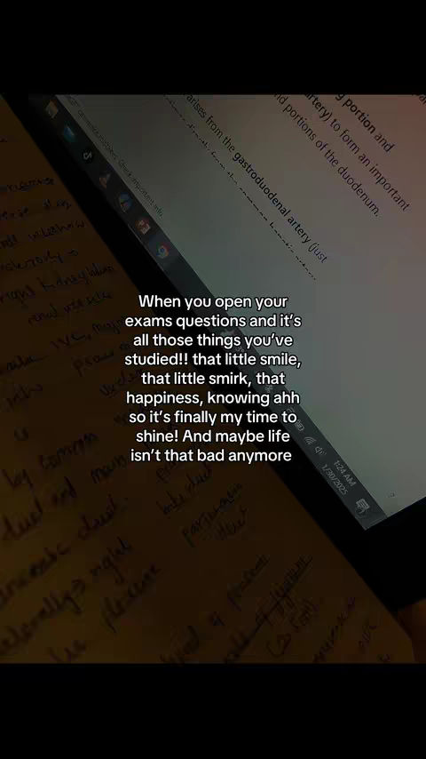 The image shows a laptop screen displaying text on a white background, along with a handwritten note. Written text is overlaid on the image emphasizing a moment of realization.