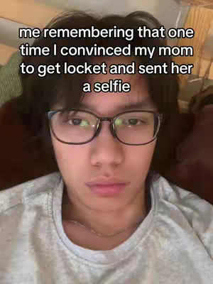 The cover image shows a close-up selfie of a person wearing glasses, lying down. Text overlays the image, offering context to the image. The background is blurred.