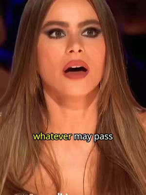 The cover image is a close-up shot of a woman with long brown hair and dark eye makeup, expressing a look of surprise. She has her mouth open as if mid-sentence. Overlayed on the image in a yellow box is the text "whatever may pass".