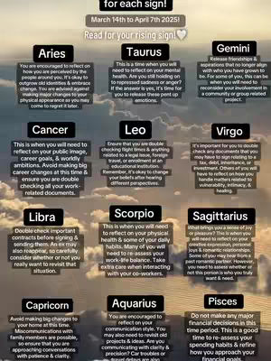 The image is a graphic with a purple and yellow sunset sky background. The foreground has a grid of black boxes, each with text related to astrological advice for different zodiac signs during Mercury retrograde. The text is white, and the overall layout is organized.