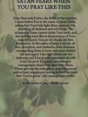 The cover image contains a text overlay on a blurred background composed of green and white tones. The text is a prayer with a religious theme. The layout includes a quote presented in a standard font. The composition is simple, with text dominating the frame.