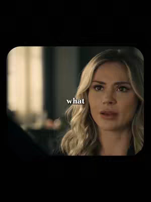 The image shows a young woman with blonde hair, looking slightly to her right with a concerned expression. The text 'what' is superimposed on the image.