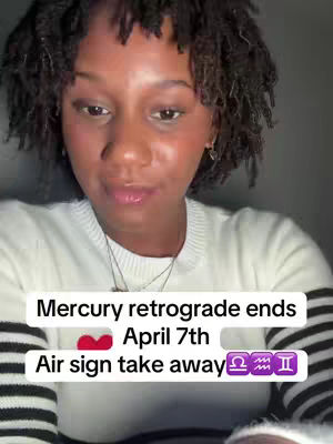 A close-up shot of a woman with dark, curly hair smiling slightly. She is wearing a white sweater with black striped sleeves. Text overlays appear at the bottom, describing the video's theme.