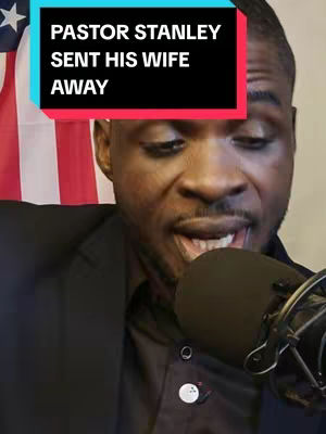 The cover image features a Black man in a dark blazer, speaking with his mouth open near a microphone. A text overlay in a rectangular shape is positioned in the upper frame, with the backdrop featuring a partially visible American flag.