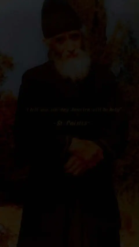 The image features a dark, portrait-style shot of an elderly man with a long white beard and a black hat against a blurred background. Text overlayed on the image includes a quote and attribution.
